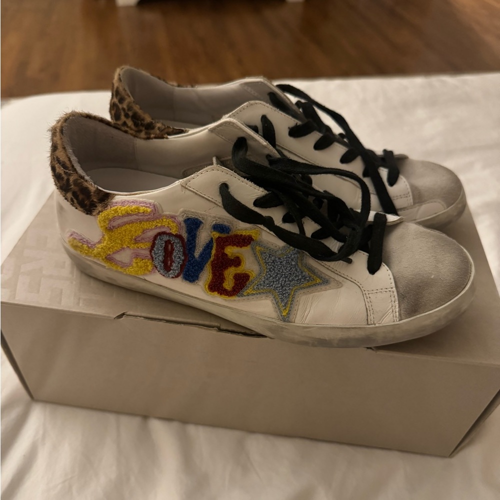 Golden Goose Superstar Sneaker Love Patch